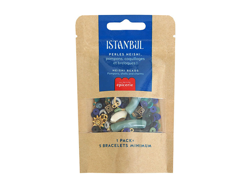Mélange de perles heishi et de breloques - Istanbul