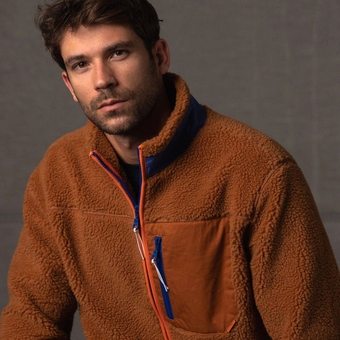 Veste sherpa mixte zippée