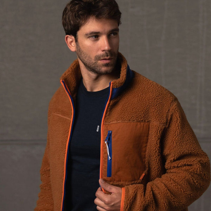 Veste sherpa mixte zippée