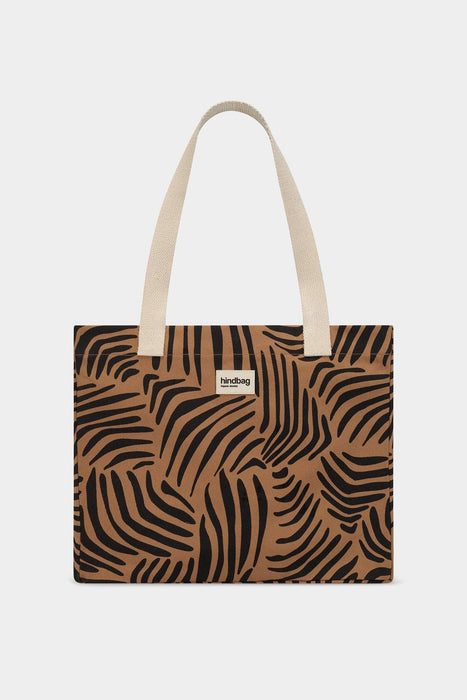 Sac cabas Claude - Zèbre cannelle