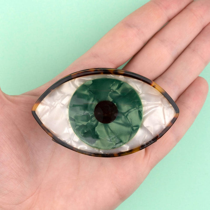 PINCE À CHEVEUX OEIL - VERT