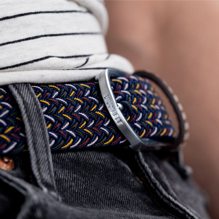 CEINTURE TRESSÉE ÉLASTIQUE MULTICOLORE
