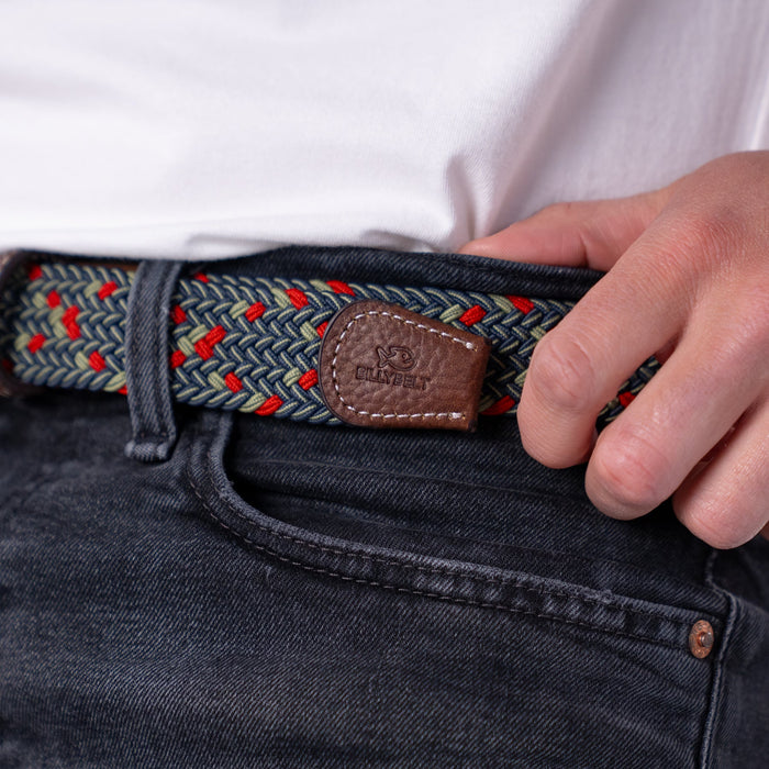 CEINTURE TRESSÉE ÉLASTIQUE MULTICOLORE