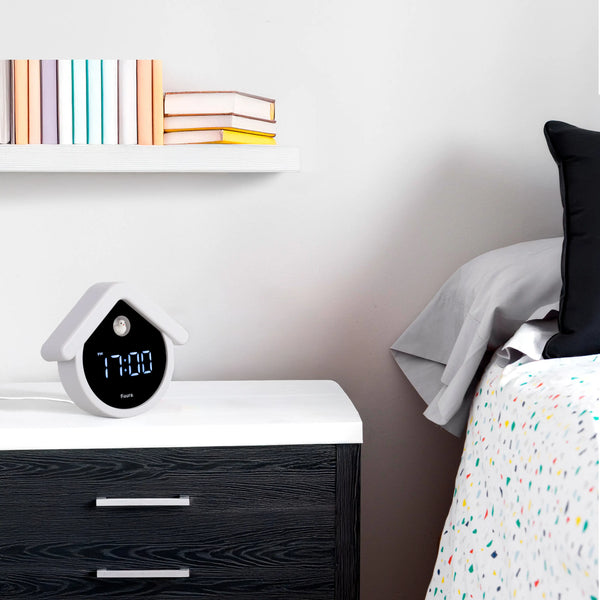 Horloge à coucou numérique - noir et blanc