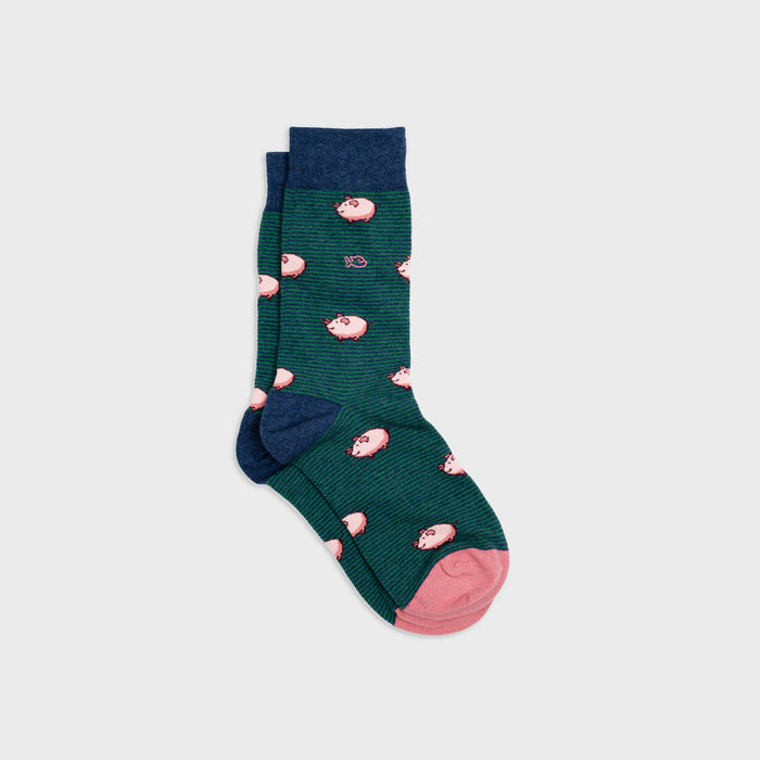CHAUSSETTES EN COTON PEIGNÉ - Fantaisie