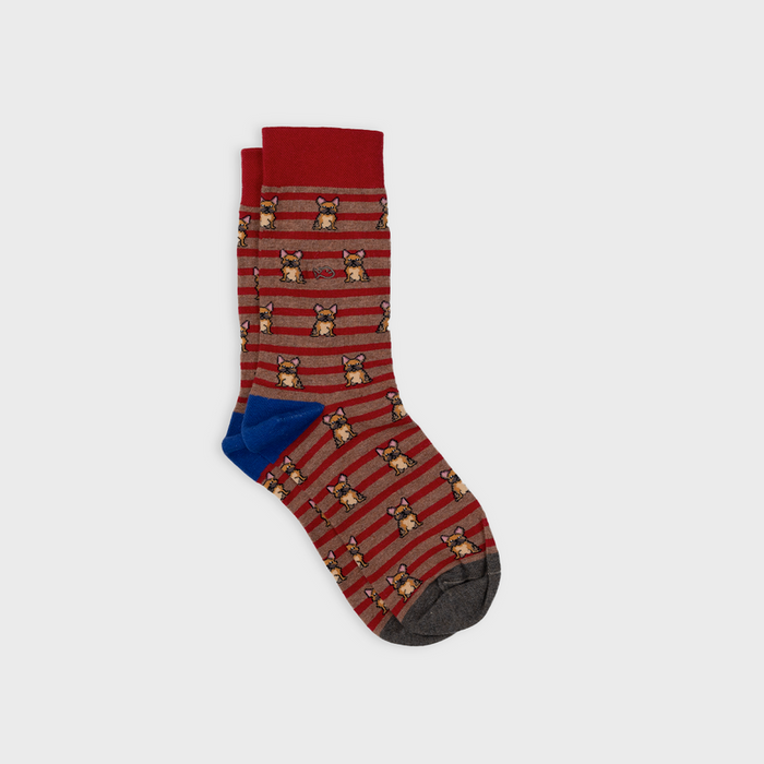 CHAUSSETTES EN COTON PEIGNÉ - Fantaisie