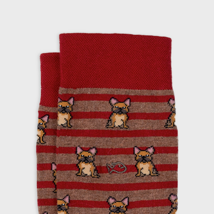 CHAUSSETTES EN COTON PEIGNÉ - Fantaisie