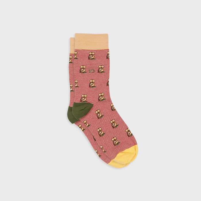 CHAUSSETTES EN COTON PEIGNÉ - Fantaisie
