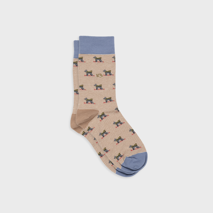 CHAUSSETTES EN COTON PEIGNÉ - Fantaisie