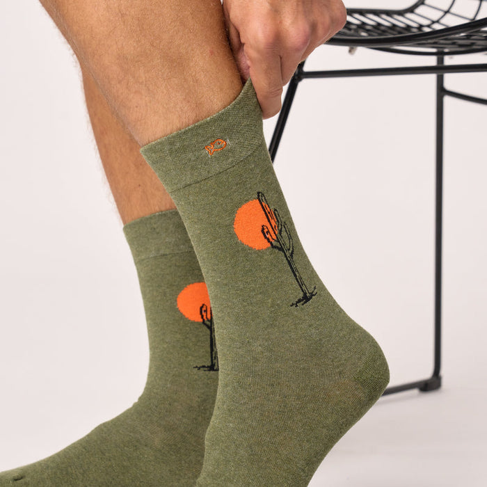 CHAUSSETTES EN COTON PEIGNÉ - Fantaisie
