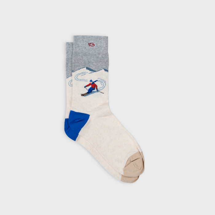 CHAUSSETTES EN COTON PEIGNÉ - Fantaisie