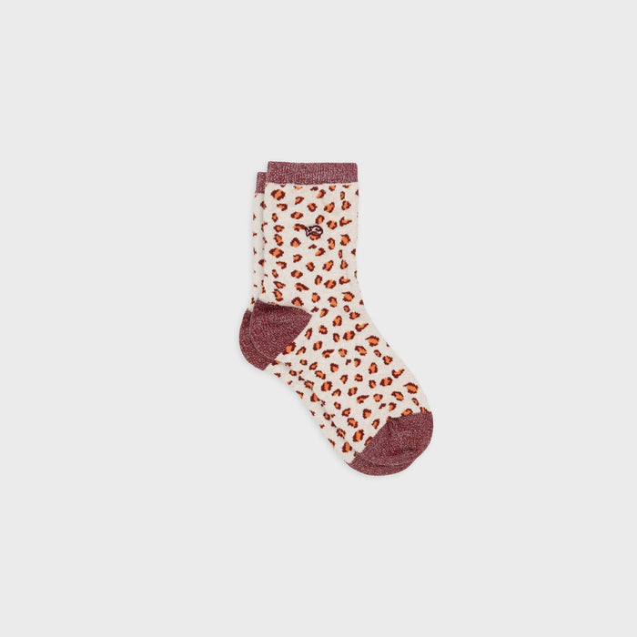 Chaussettes KIDS léopard pailletées