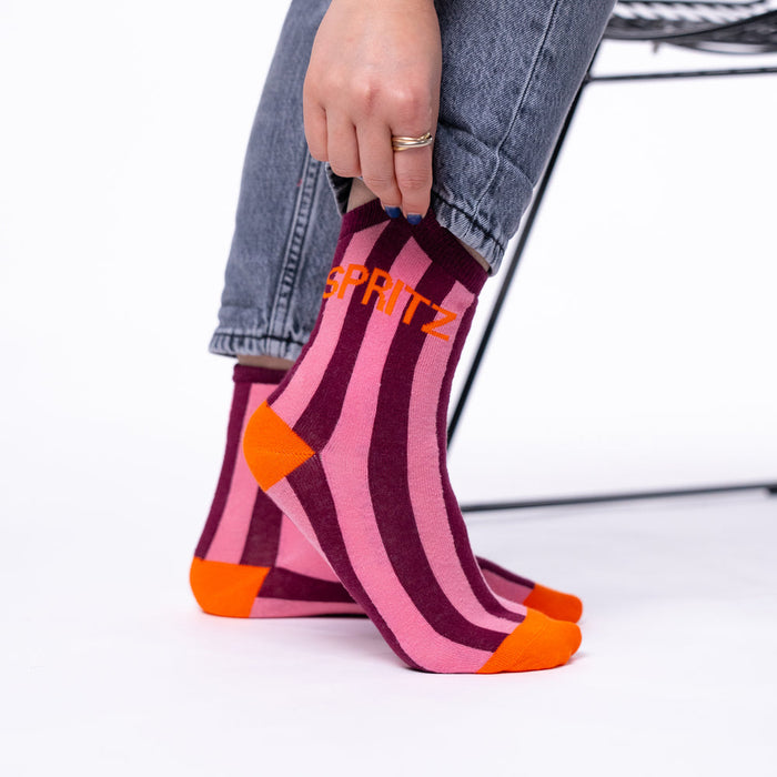 Chaussettes à message en coton peigné