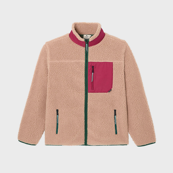 Veste sherpa mixte zippée