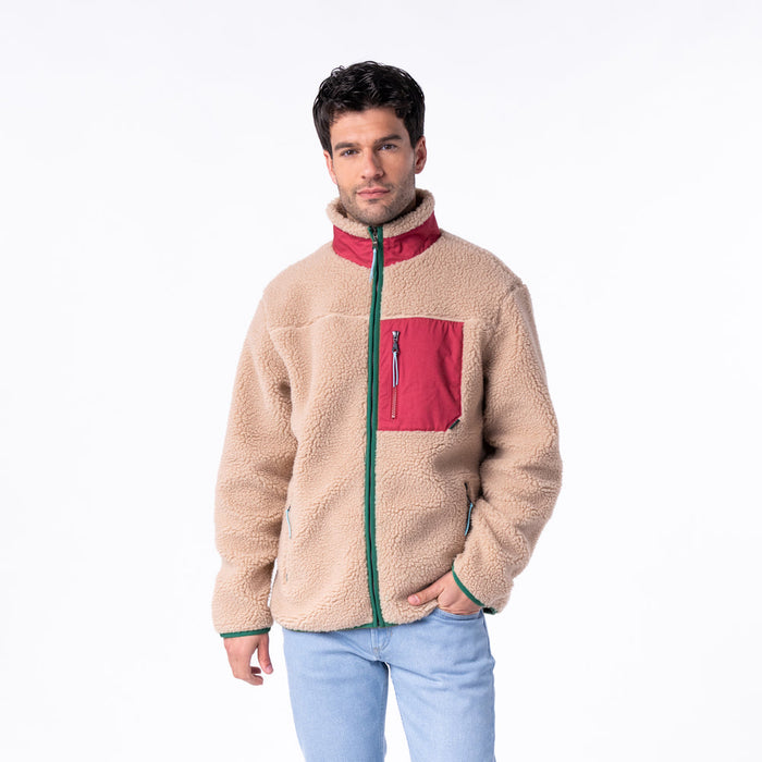 Veste sherpa mixte zippée