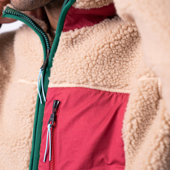 Veste sherpa mixte zippée