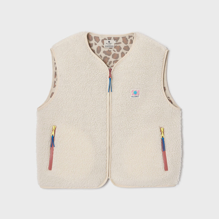 Veste en sherpa femme zippée sans manche