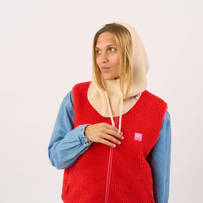 Cagoule en laine véritable