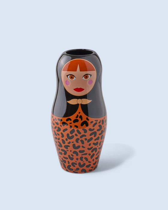 Vase Dolls Leopard