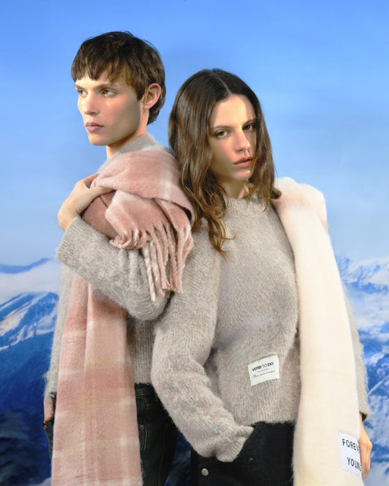 MAXI ECHARPES - Laine +  Fibres recyclées