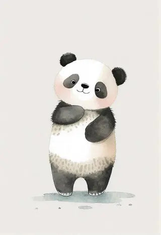 Affiche Baby Panda par DAVID & STUDIO • affiche, animaux, couleur, Décoration Murale, enfant