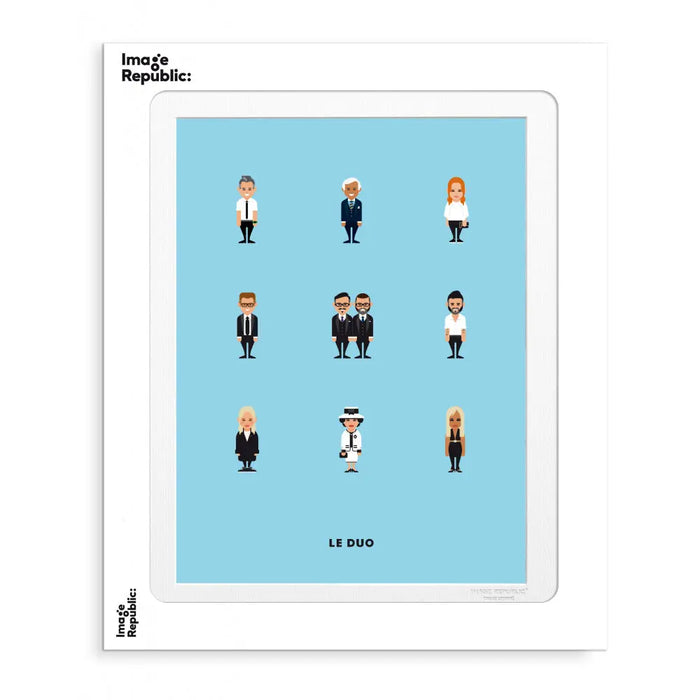 AFFICHE Collection: PLANCHE CREATEURS 2 - LE DUO par IMAGE REPUBLC • affiche, fabriqué à la main, 