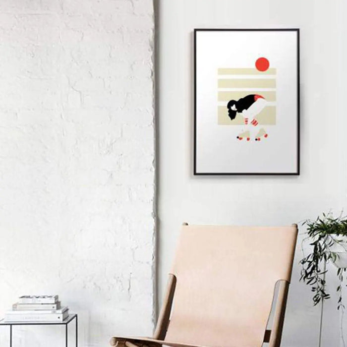 AFFICHE ROLLER A4 par première base • art, embellir, fabriqué à la main, handmade, 