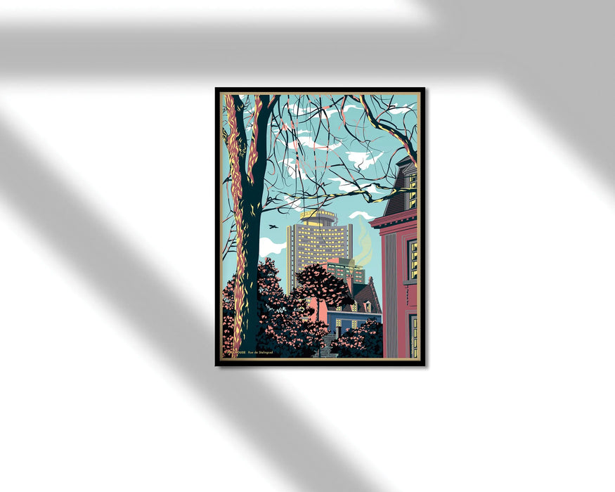 AFFICHE Rue de Stalingrad Mulhouse par STUDIO 2920 • affiche, ALSACE, fabriqué à la main,