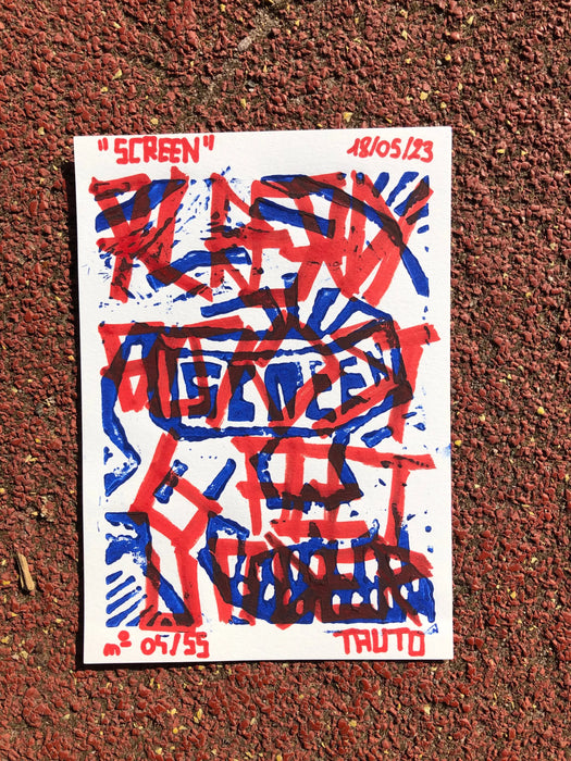 Affiche - SCREEN par TAUTO • affiche, ALSACE, art, artiste, BACK TO SCHOOL