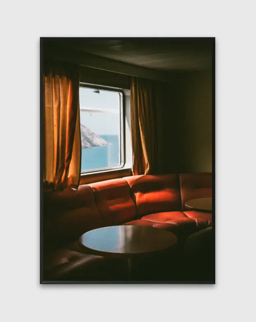 Affiche The Red Ferry par DAVID & STUDIO • affiche, architecture, couleur, europe, fabriqué à la