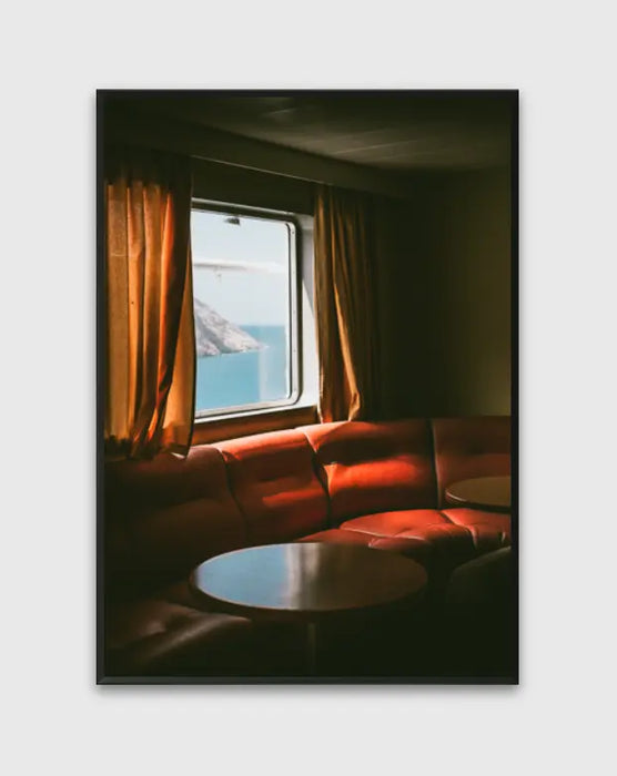 Affiche The Red Ferry par DAVID & STUDIO • affiche, architecture, couleur, europe, fabriqué à la