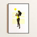 AFFICHE YELLOW MOOD A4 par première base • art, embellir, fabriqué à la main, handmade, 