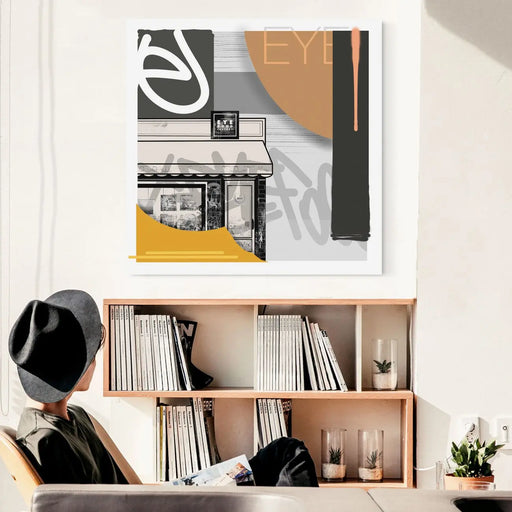 ART SHOP by NIACK - 100X100cm par Eyefood Factory • art, artiste, BARBER SHOP, embellir, fabriqué à 