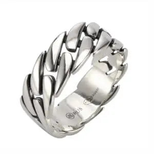 BAGUE HOMME ARGENT-CHAINE MODERNE- par Orus bijoux • -50%, CHRISTMAS, dressing, fêtedespères, homme