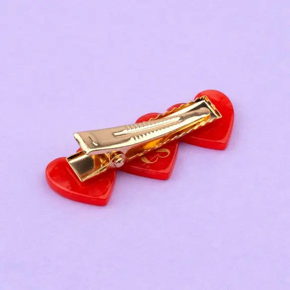 Barrette Coeur par COUCOU SUZETTE • Coeur, crayons, handmade, made in france, mode