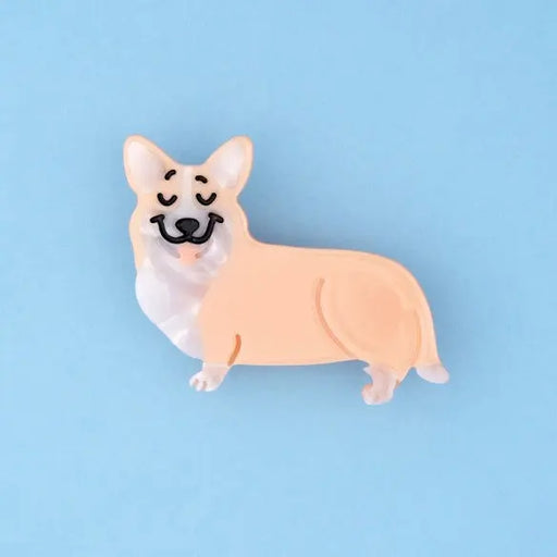 BARRETTE CORGI par COUCOU SUZETTE • CHIEN, CORGI, crayons, handmade, invitation