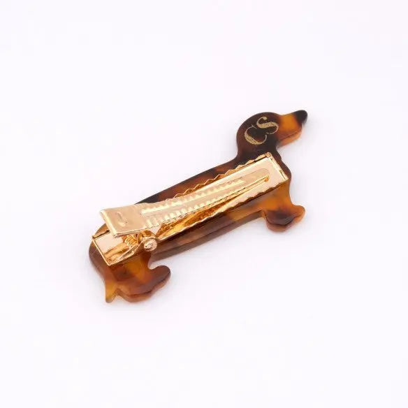 BARRETTE TECKEL par COUCOU SUZETTE • crayons, handmade, invitation, made in france, mode