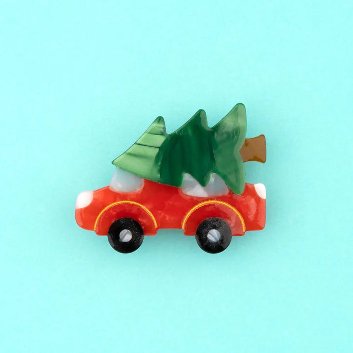 Barrette Voiture sapin par COUCOU SUZETTE • automne, CHRISTMAS, handmade, mode