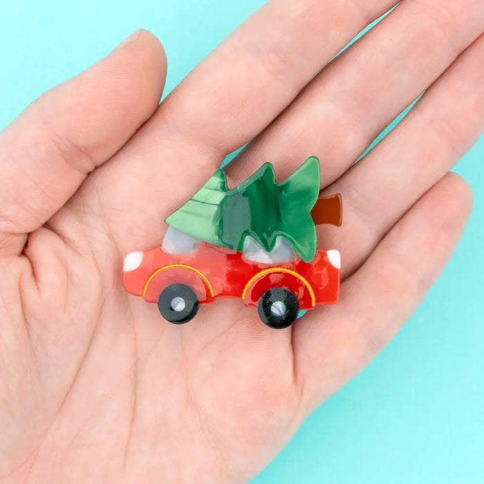 Barrette Voiture sapin par COUCOU SUZETTE • automne, CHRISTMAS, handmade, mode