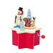 BOITE A MUSIQUE MANIVELLE -BONHOMME DE NEIGE par GRAUPNER HOLZMINIATUREN • accessoires, bois, boite 