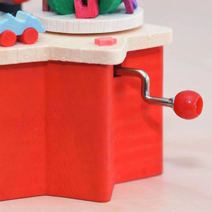 BOITE A MUSIQUE MANIVELLE -PERE NOËL par GRAUPNER HOLZMINIATUREN • accessoires, bois, boite a 