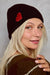 Bonnet uni avec cœur rouge par Collection PREMIER ETAGE • BYREN | ÉLINE L’ATELIER, FROID, NEW