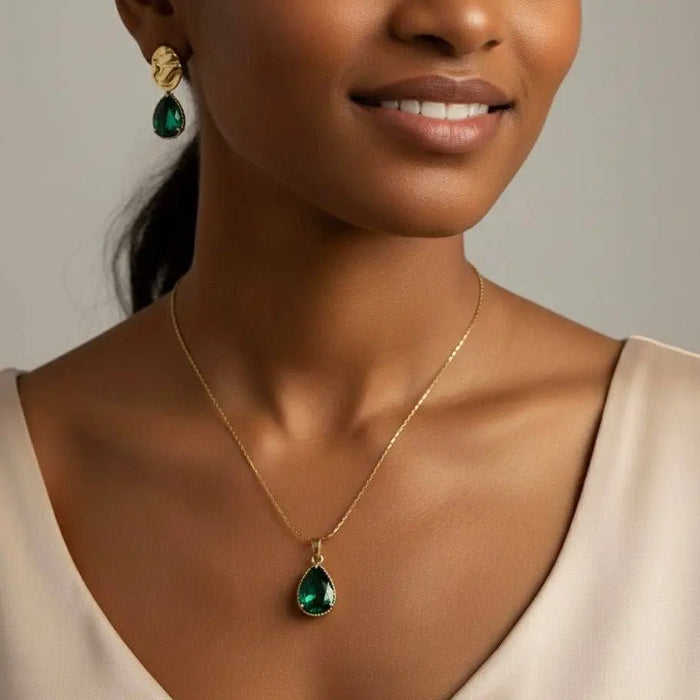 Boucles d’oreilles - Émeraude par DUESTELLE ITALIA • NEW