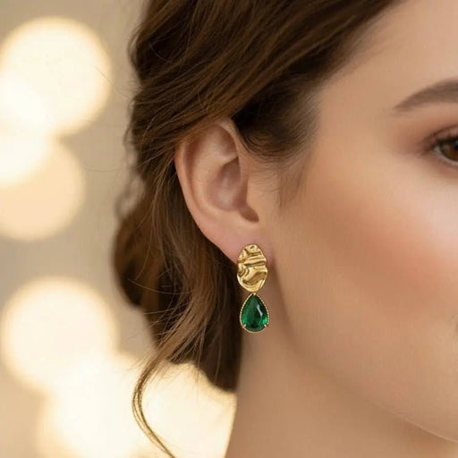 Boucles d’oreilles - Émeraude par DUESTELLE ITALIA • NEW