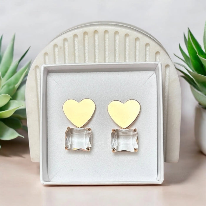 Boules d’oreilles - LOVELLE par DUESTELLE ITALIA • Amour, GLAMOUR, NEW, saint valentin, valentin