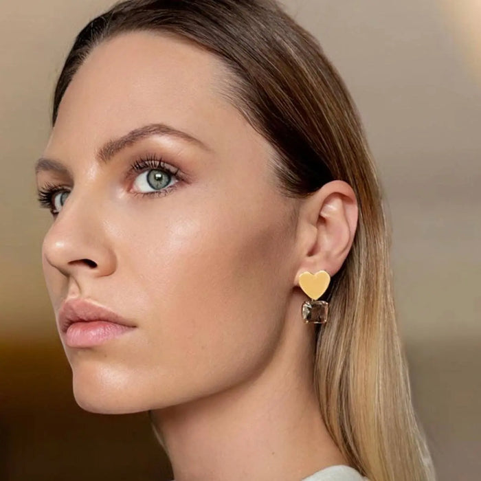 Boules d’oreilles - LOVELLE par DUESTELLE ITALIA • Amour, GLAMOUR, NEW, saint valentin, valentin