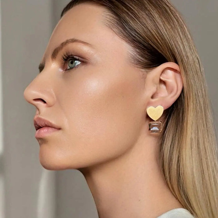 Boules d’oreilles - LOVELLE par DUESTELLE ITALIA • Amour, GLAMOUR, NEW, saint valentin, valentin