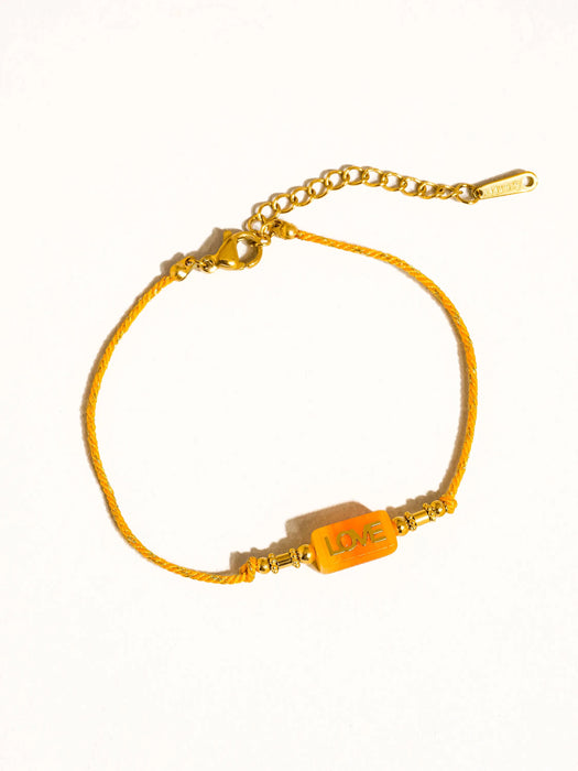 Bracelet Tressé LOVE (plusieurs coloris) par FLÂNERIE • NEW, SUMMER, Summertime