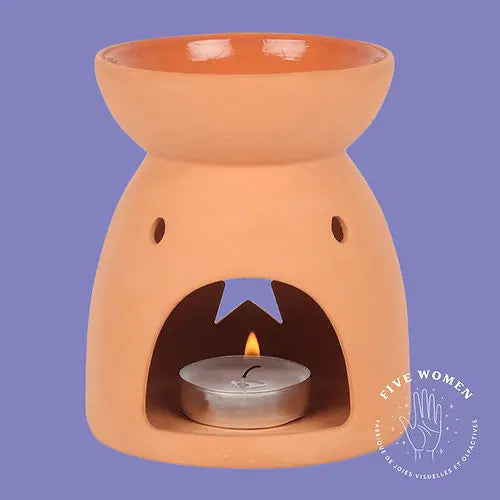Brûle-parfum Terracotta Étoile par FIVE WOMAN • beau, invitation, NEW, original