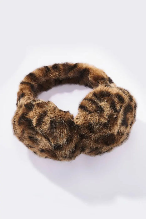 Cache-oreilles léopard en fausse fourrure CC10 par Collection PREMIER ETAGE • automne, BYREN